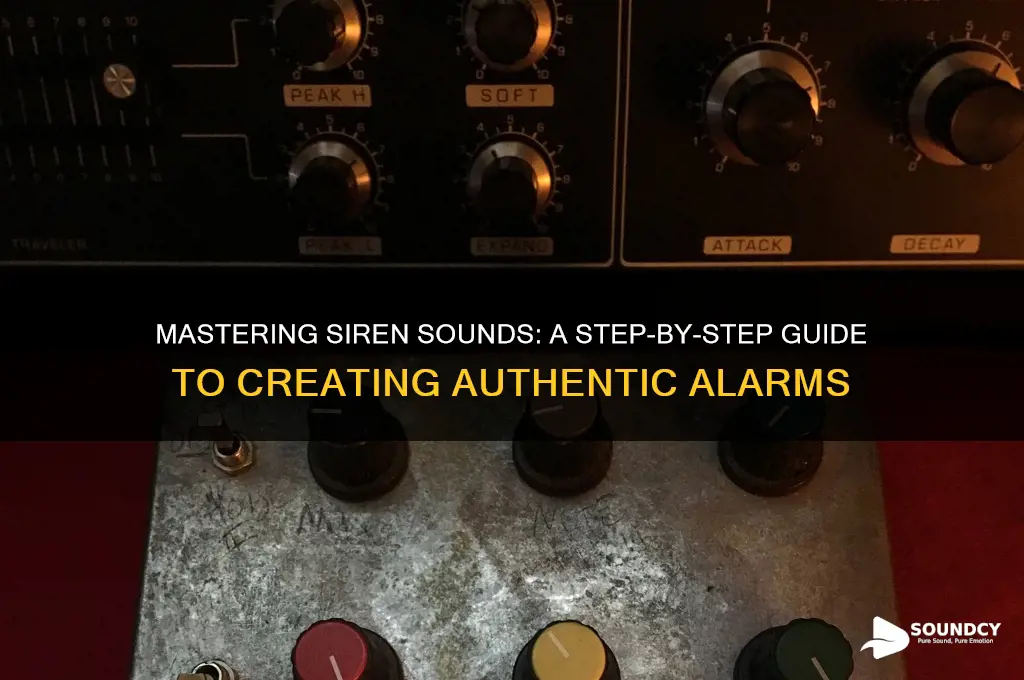 how to make siren sound
