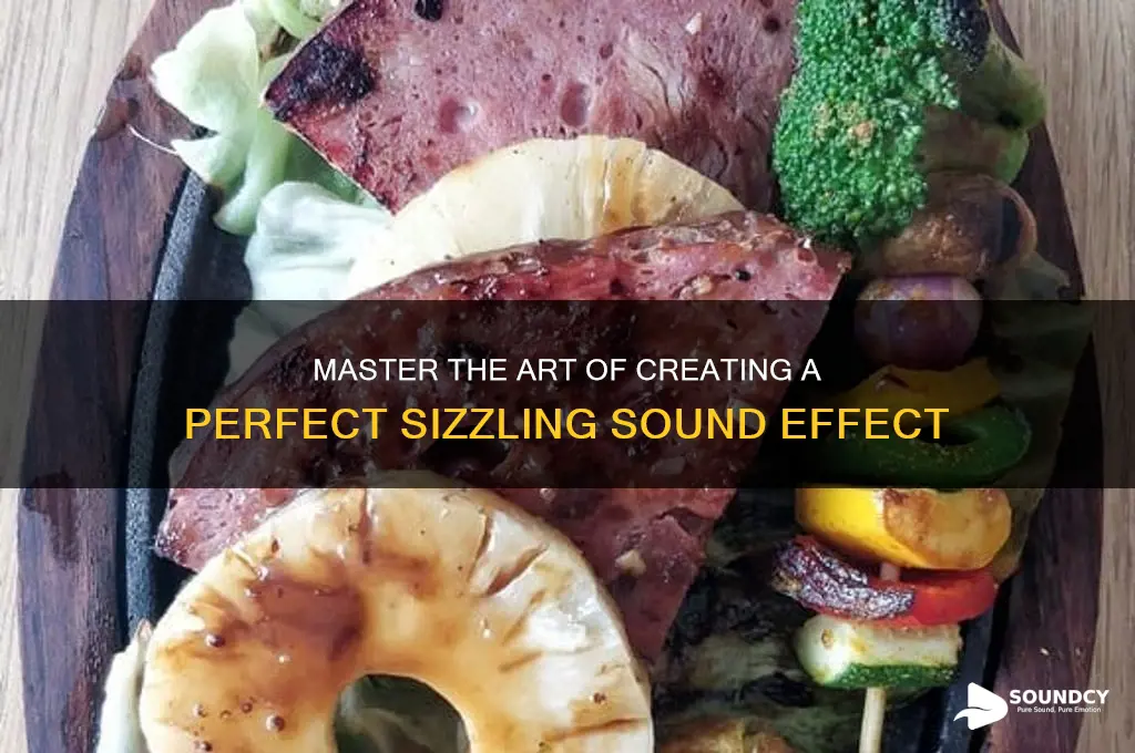 how to make sizzling sound