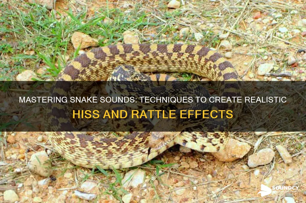how to make snake sound