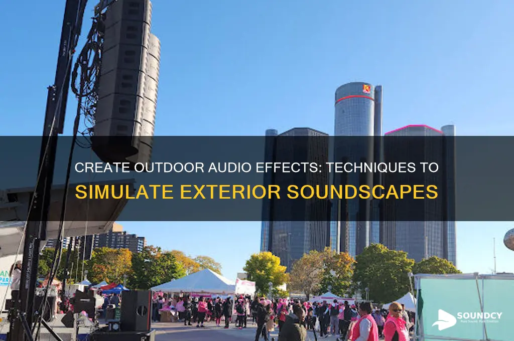 how to make someone sound like they re outside