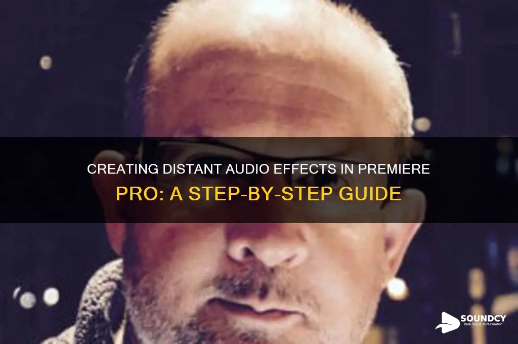 how to make something in premier pro sound distant