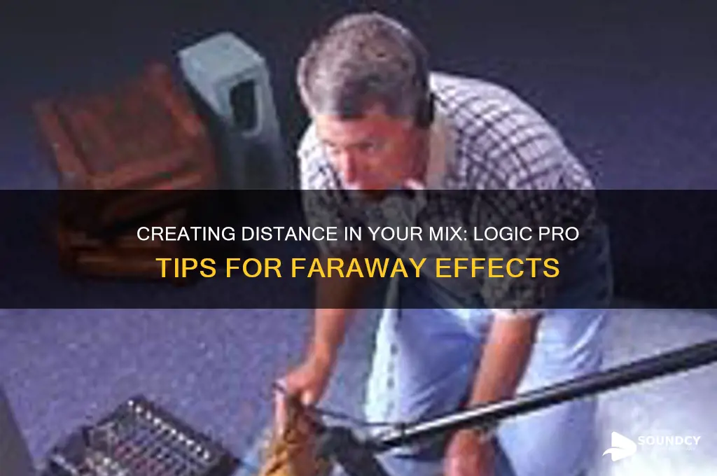 how to make something sound far away in logic