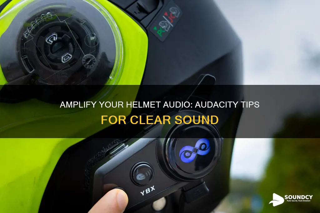 how to make something sound from a helmet audacity