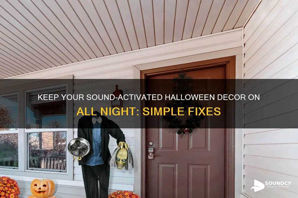 how to make sound activated halloween decor stay on
