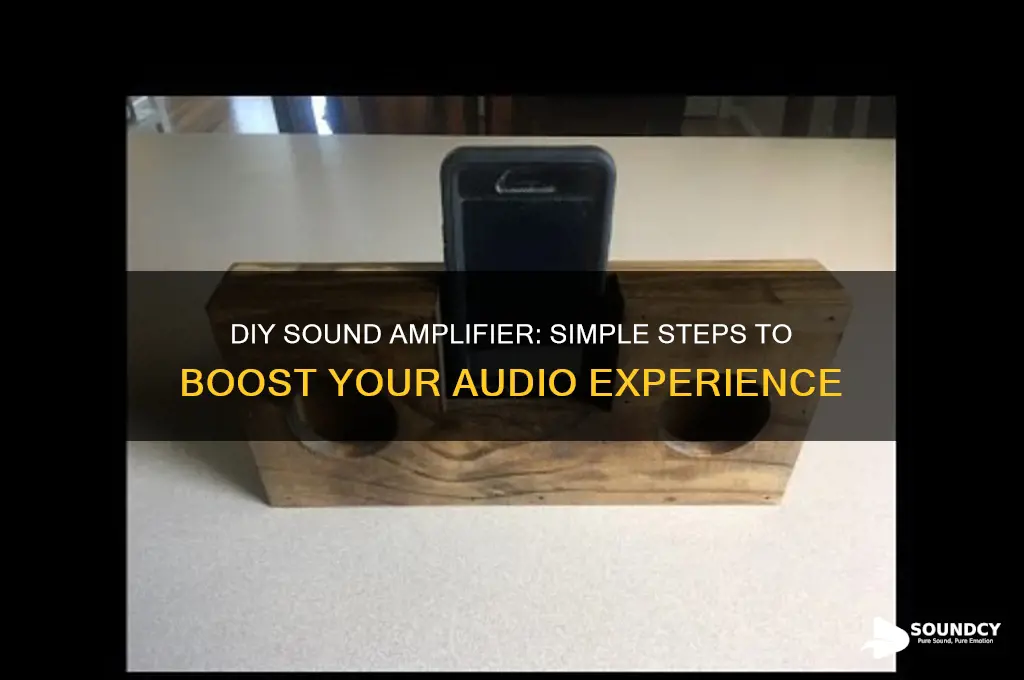 how to make sound amplifier
