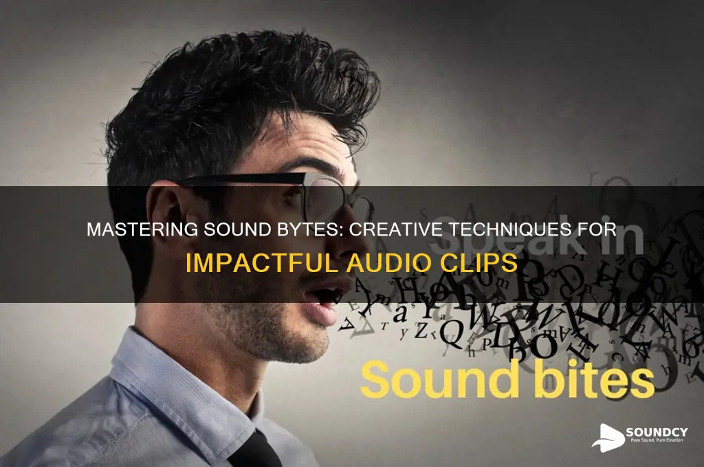 how to make sound bytes