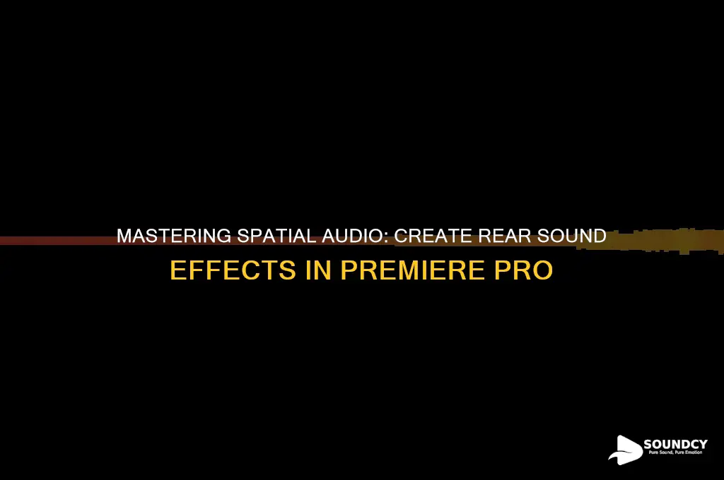 how to make sound come from behind in premeir