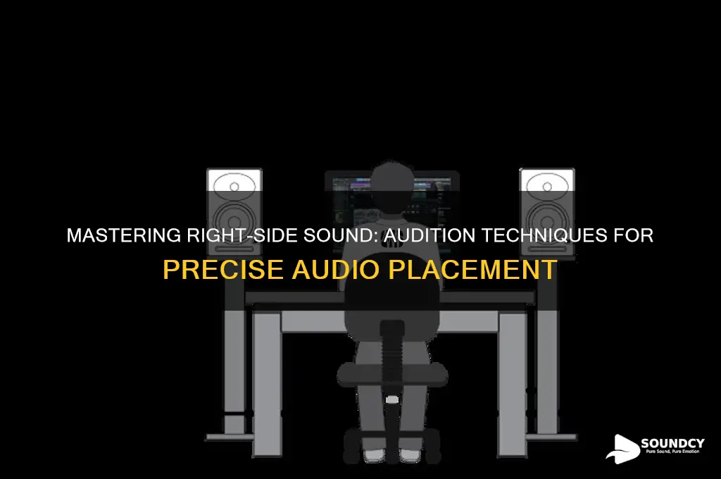 how to make sound come from right side audition