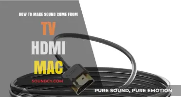 Connect Mac to TV via HDMI for Seamless Audio Output
