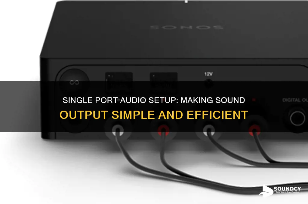 how to make sound come out of 1 port