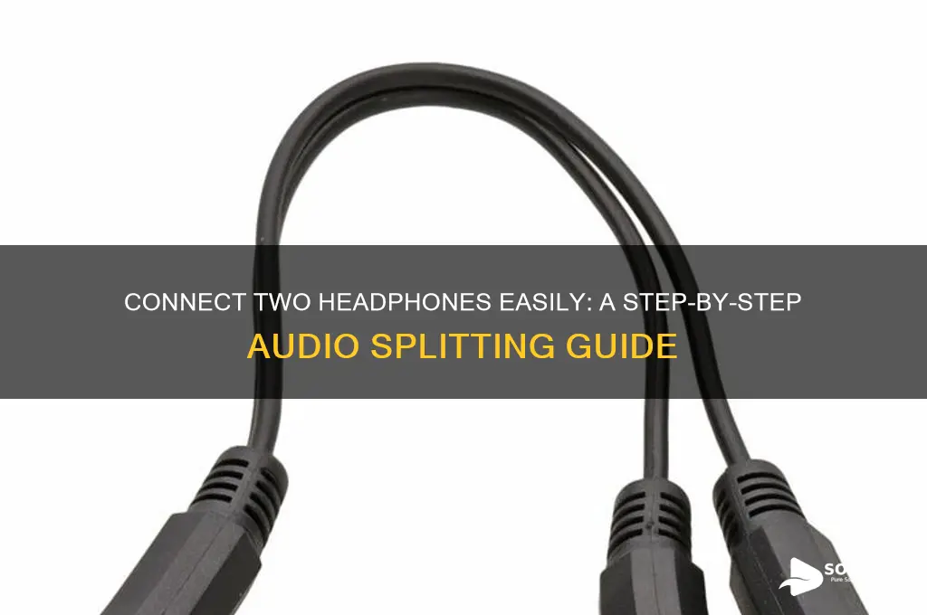 how to make sound come out of 2 headphones