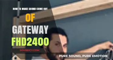 Fixing Gateway FHD2400 Sound Issues: A Step-by-Step Troubleshooting Guide