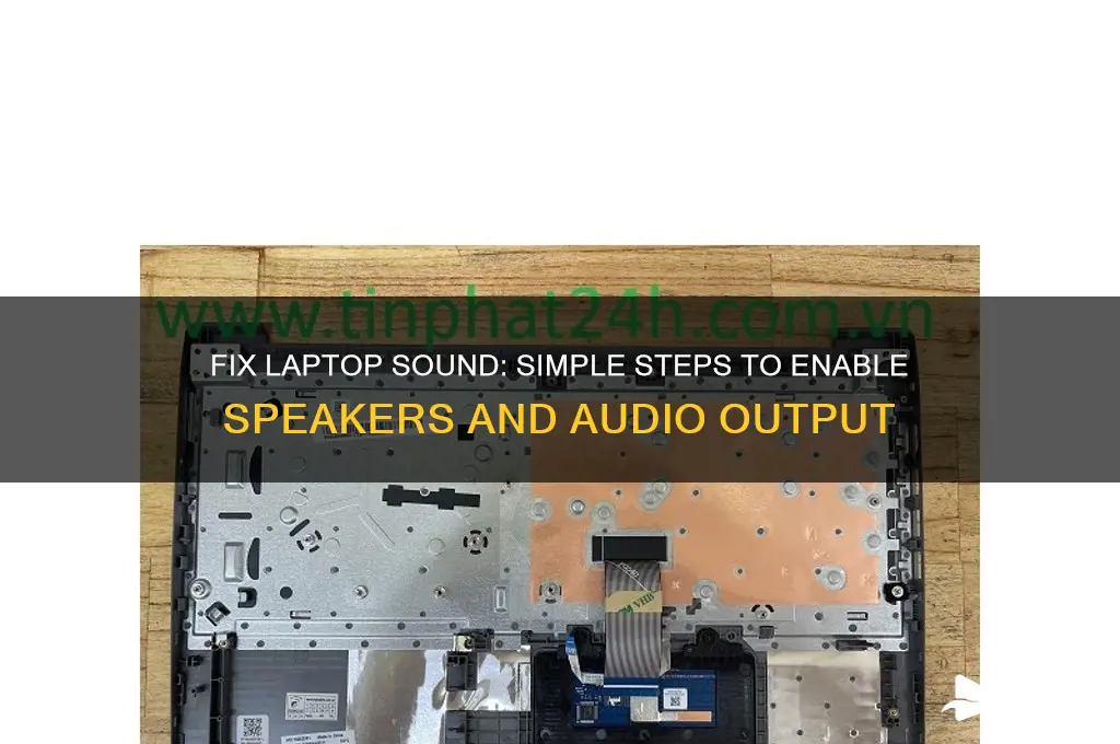 how to make sound come out of laptop speakers
