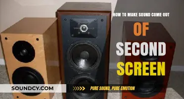 How to Make Sound Play Through Your Second Monitor