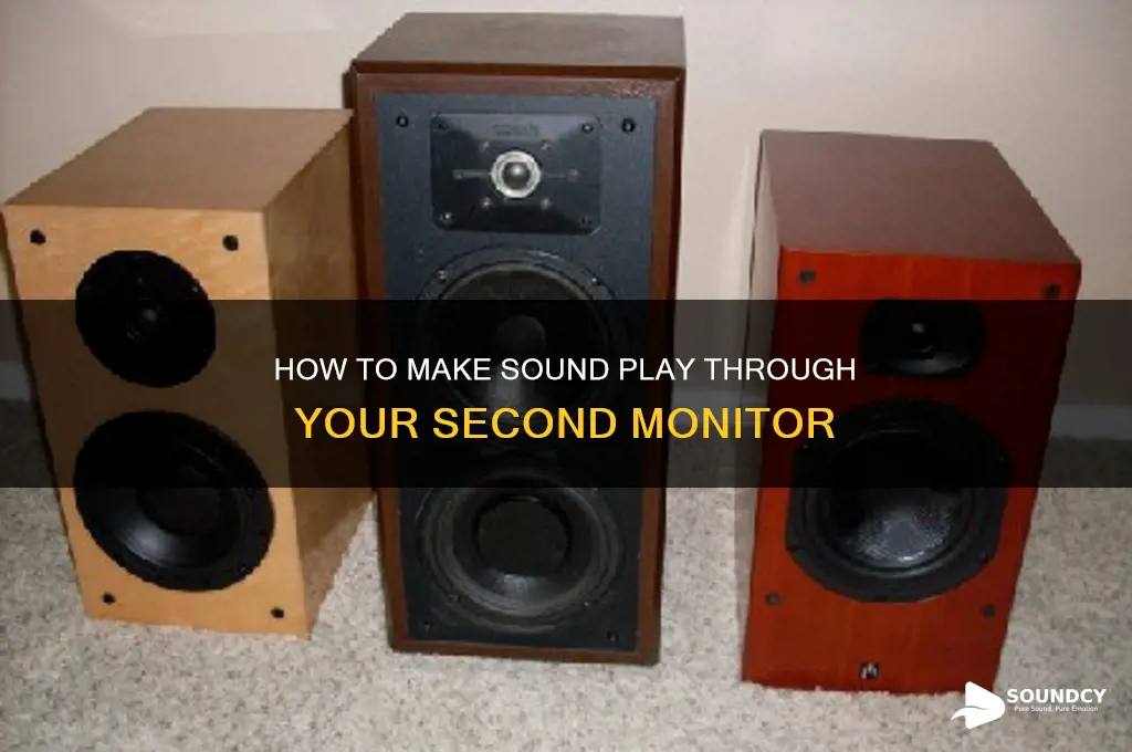 how to make sound come out of second screen