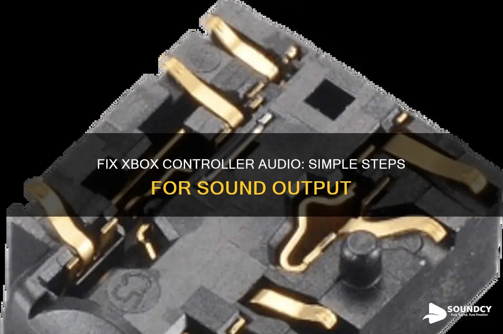 how to make sound come out of xbox controller