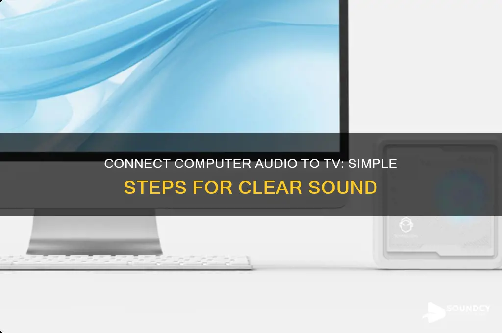 how to make sound connect from computer to tv