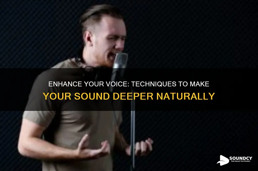 how to make sound deeper
