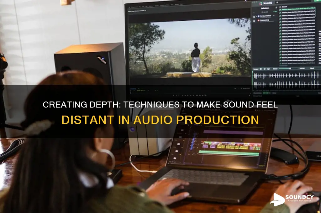 how to make sound distant
