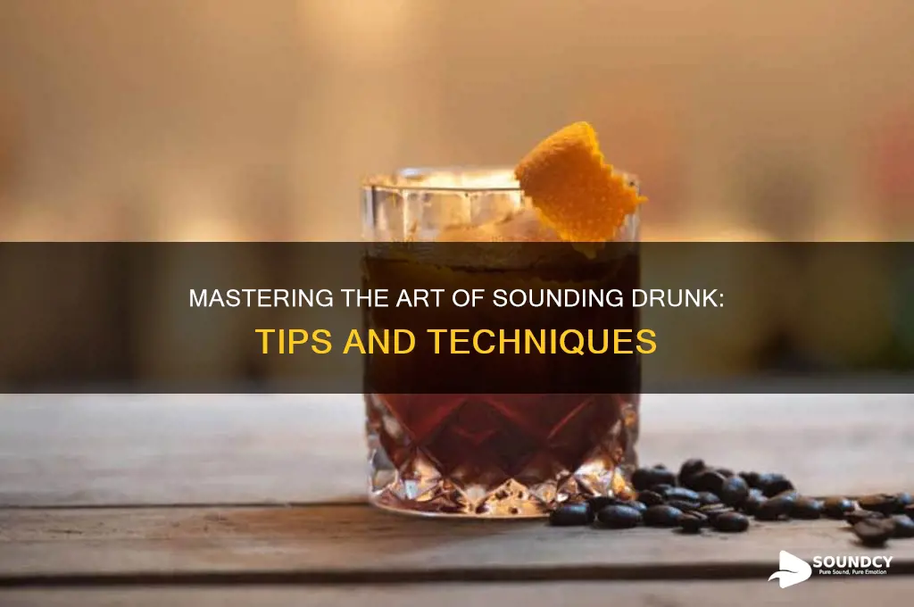 how to make sound drunk