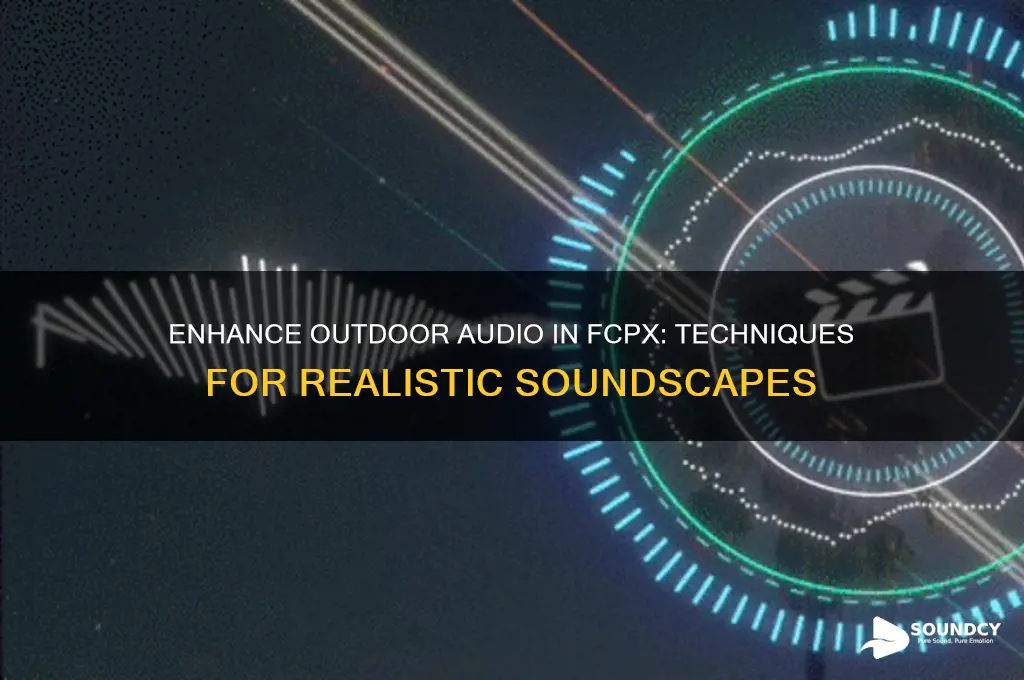 how to make sound feel like is outside fcpx