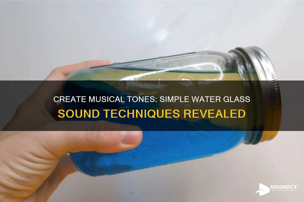 how to make sound from a glass of water