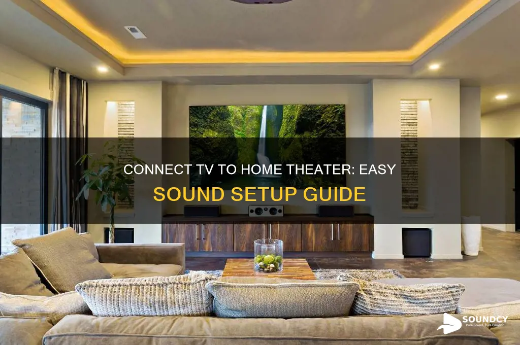 how to make sound from tv to home theater