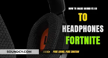 Fortnite Sound FX: Routing Audio to Headphones Made Easy
