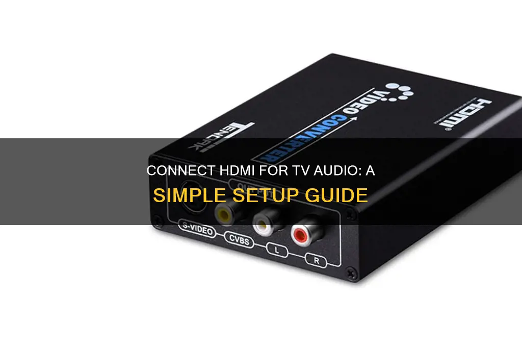 how to make sound go on tv with hdmi