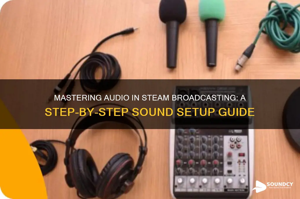how to make sound happen in broadcasting on steam