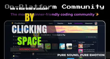 Create Clickable Sound Effects in JavaScript Using the Spacebar
