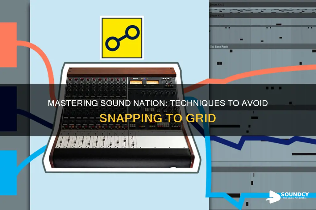 how to make sound nation not snap to grid