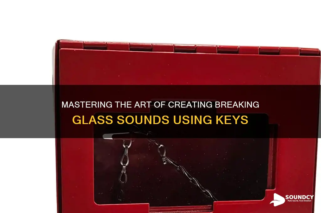 how to make sound of breaking glass with keys
