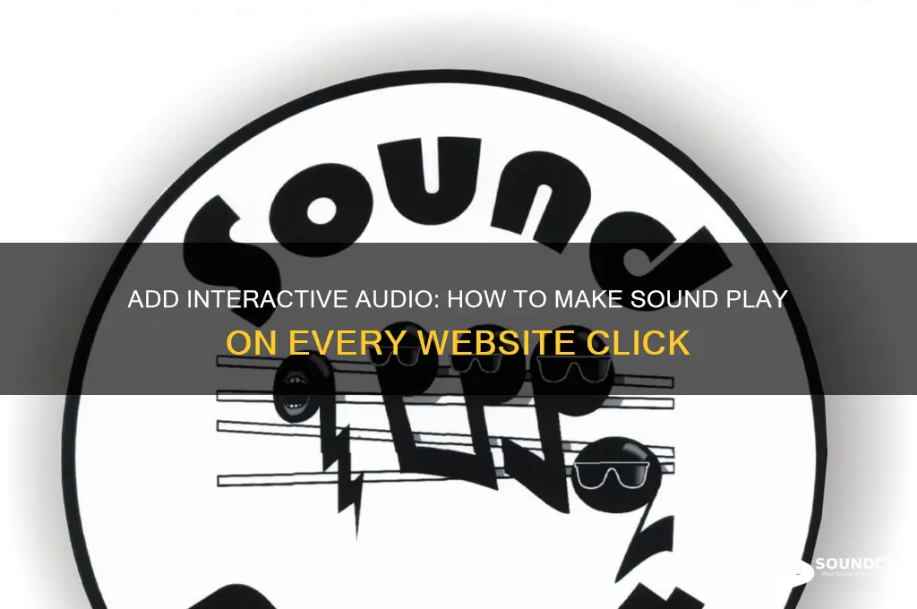 how to make sound on website with each pres