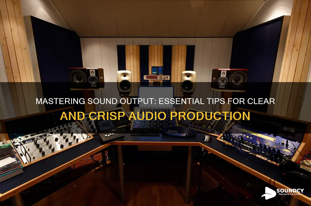 how to make sound output