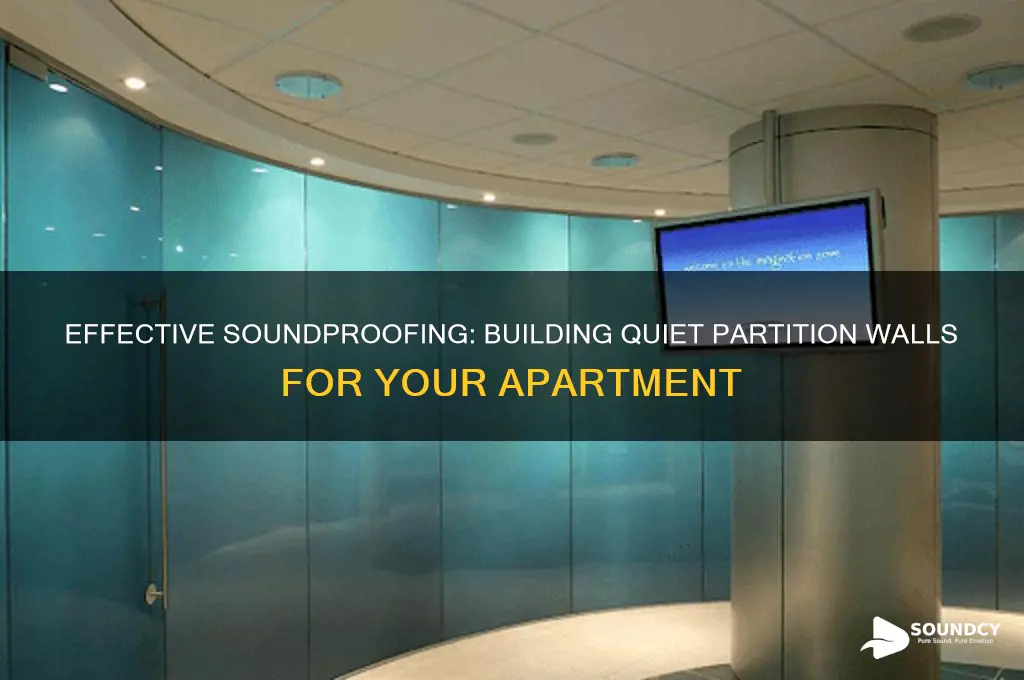how to make sound proof partition wall for apartment