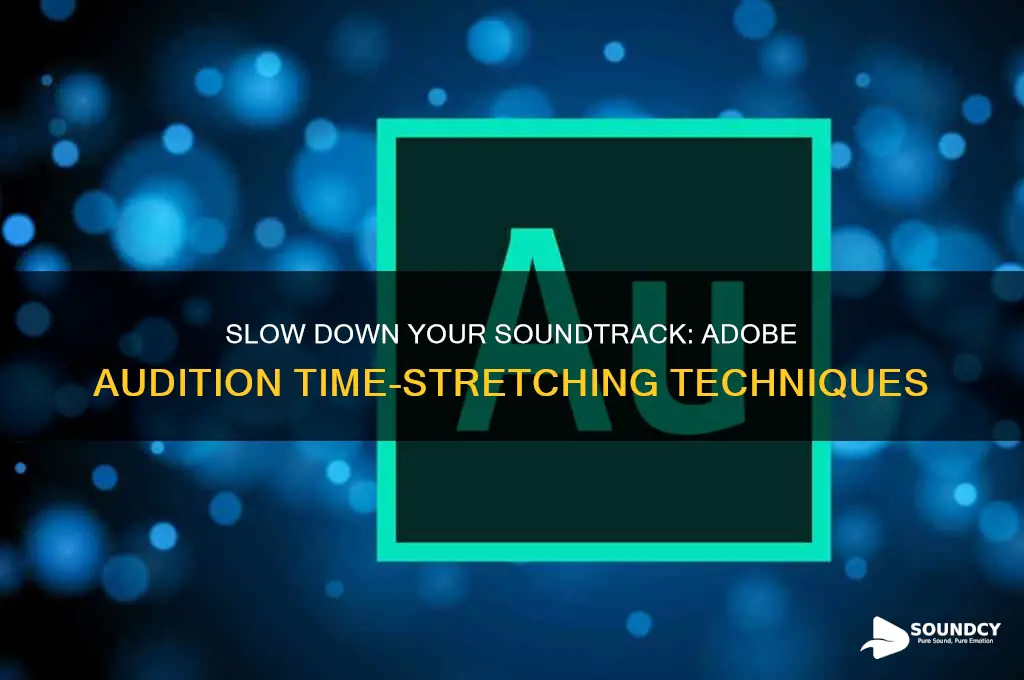 how to make sound track go slower adobe audition