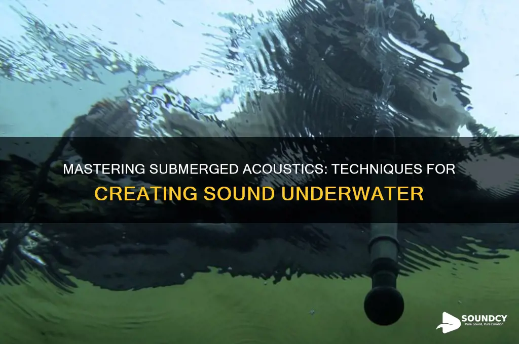 how to make sound underwater