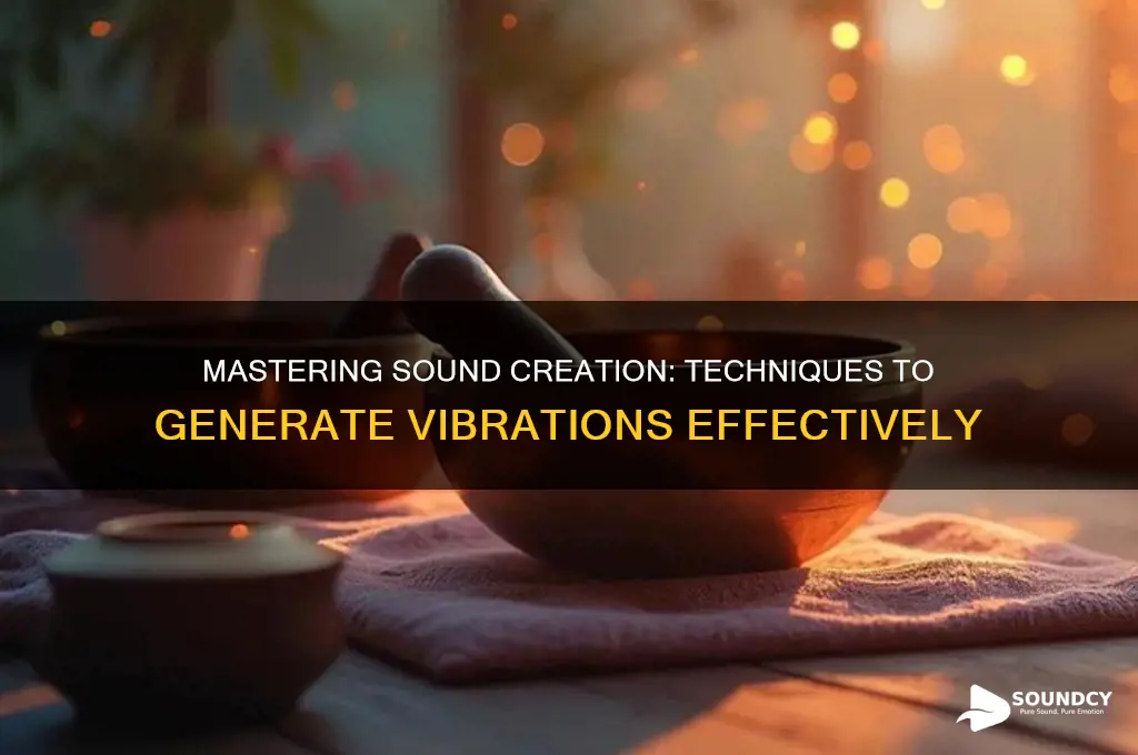 how to make sound vibrations