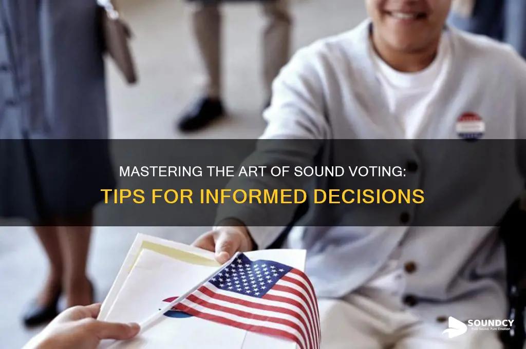how to make sound vote