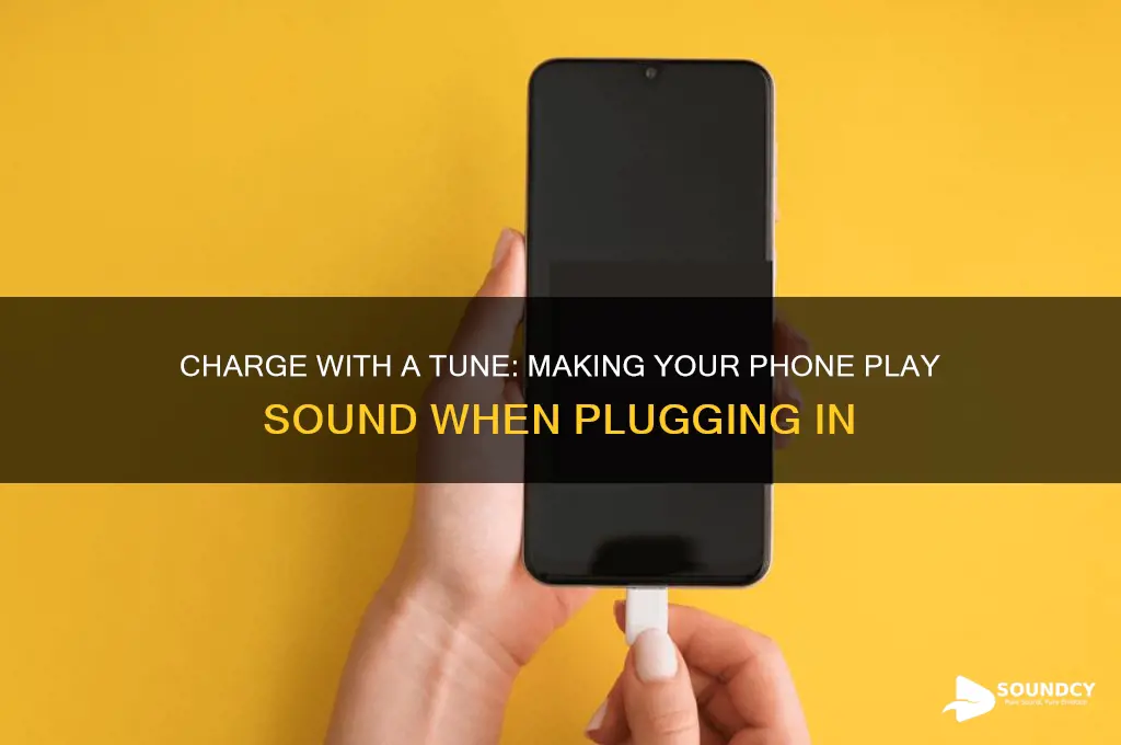 how to make sound when you charge your phone