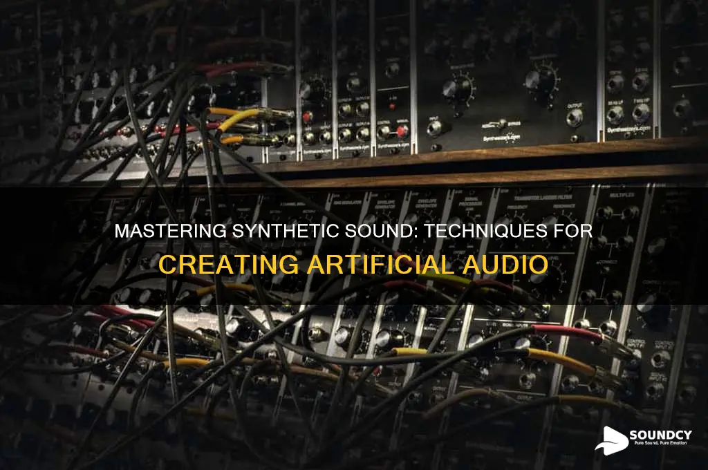 how to make synthetic sound