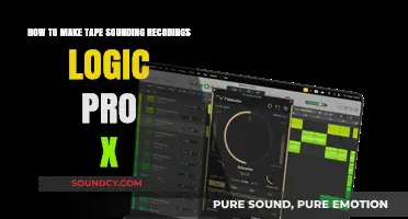 Achieve Warm Tape-Like Sound in Logic Pro X Recordings