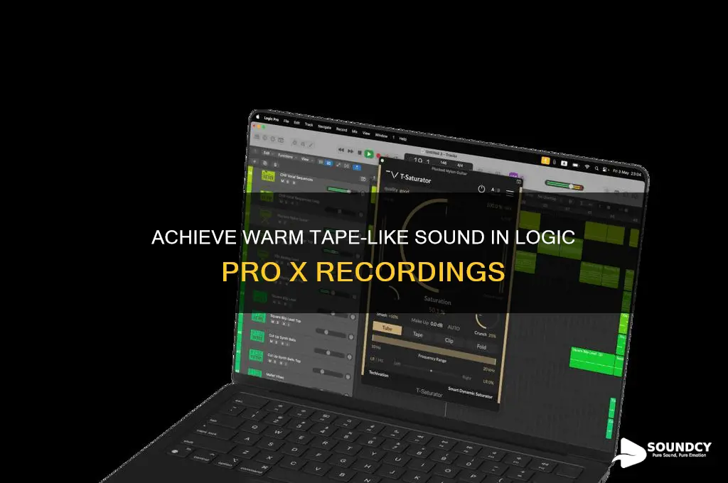 how to make tape sounding recodings logic pro x