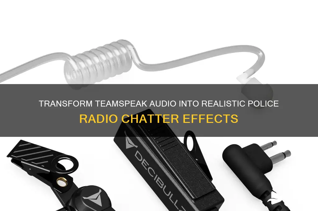 how to make teamspeak sound like a police radio