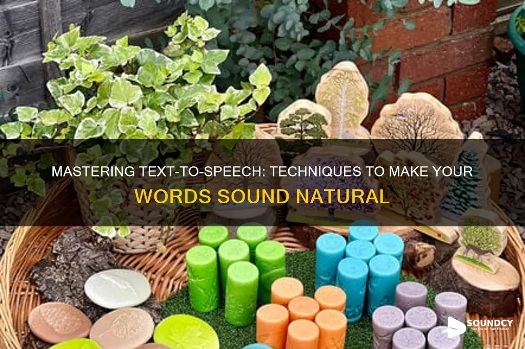 how to make text sound