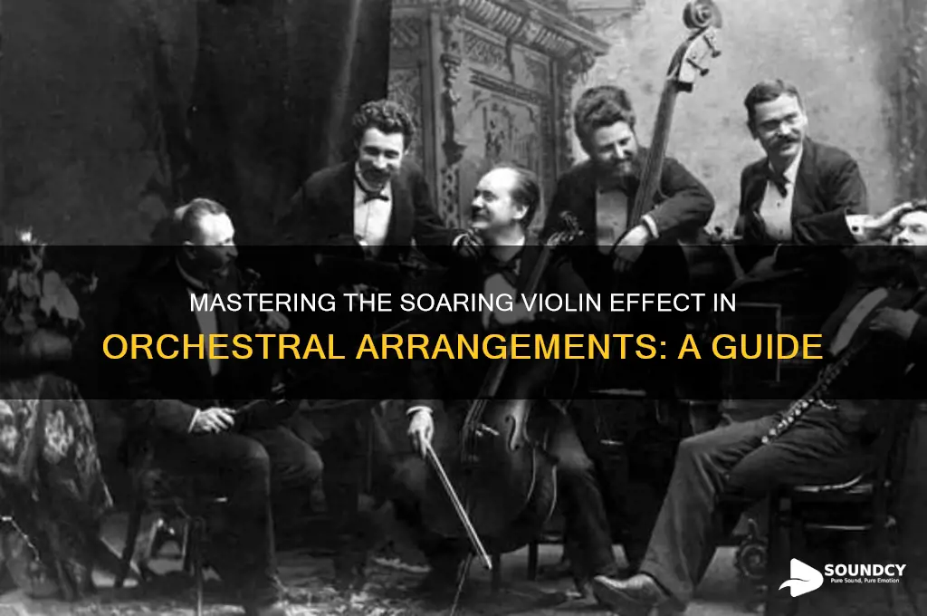 how to make that rising violin sound in orchestra