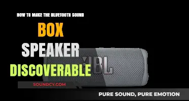 Make Your Bluetooth Sound Box Speaker Discoverable: A Quick Guide