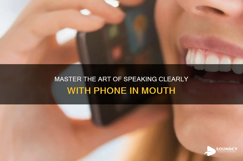how to make the phone sound in you mouth