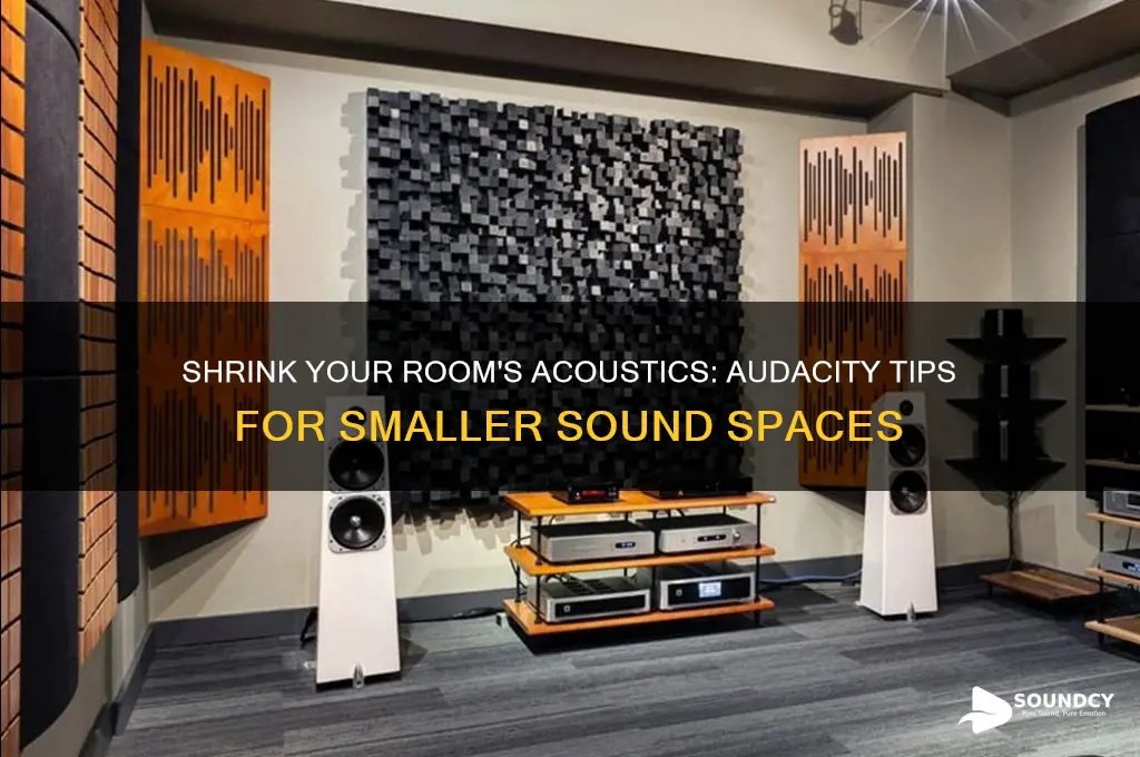 how to make the room sound smaller in audacity